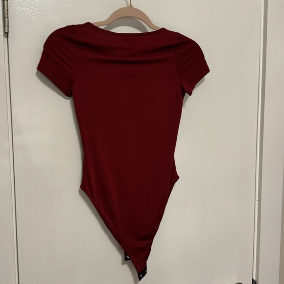 NWT forever 21 square neck snack bodysuit s small snap square neck scoop - Picture 4 of 4